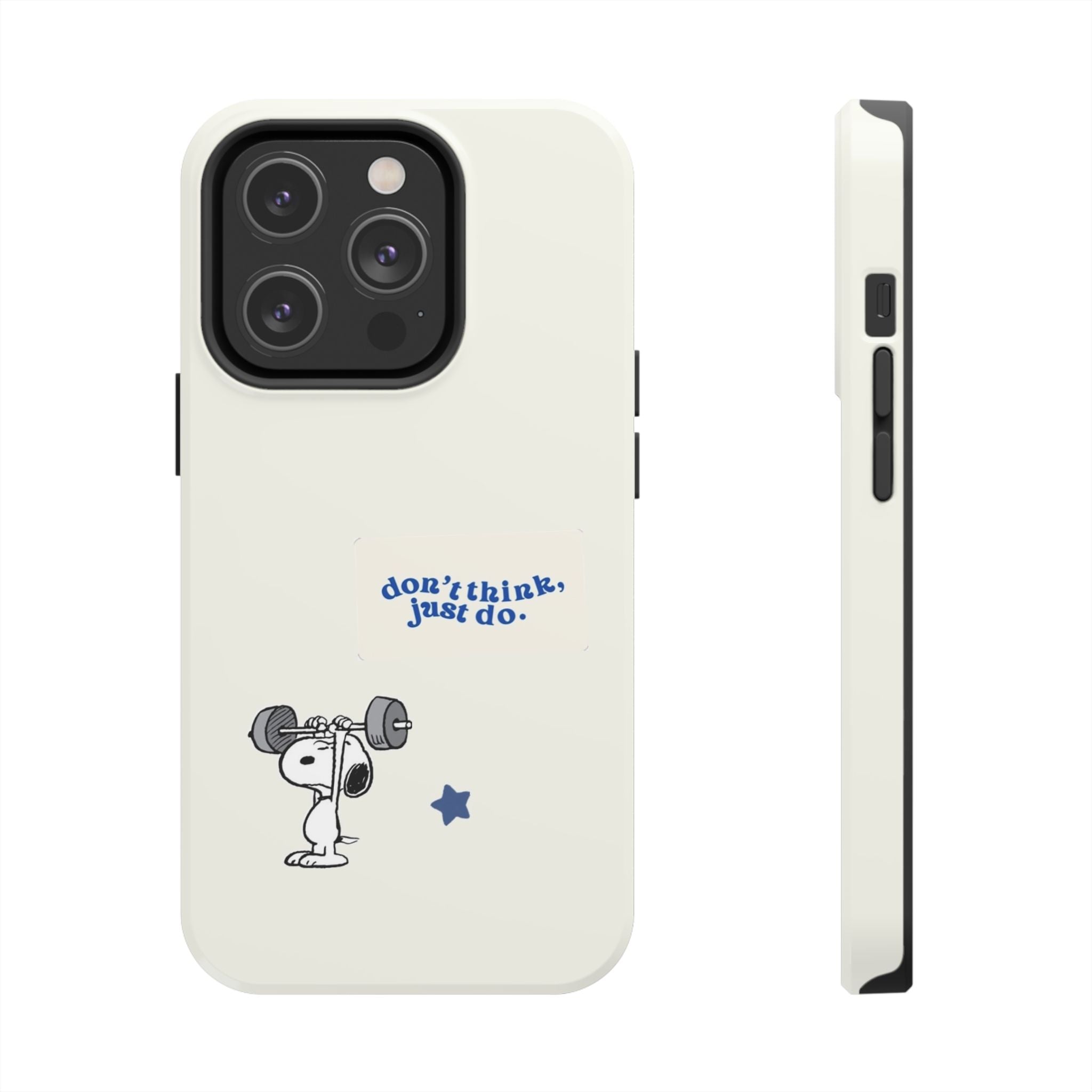 Snoopy Weightlifting Phone Case