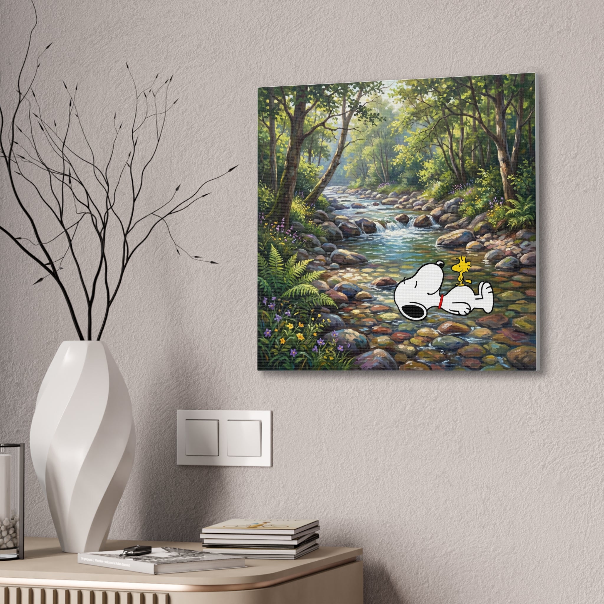 River Scene Canvas