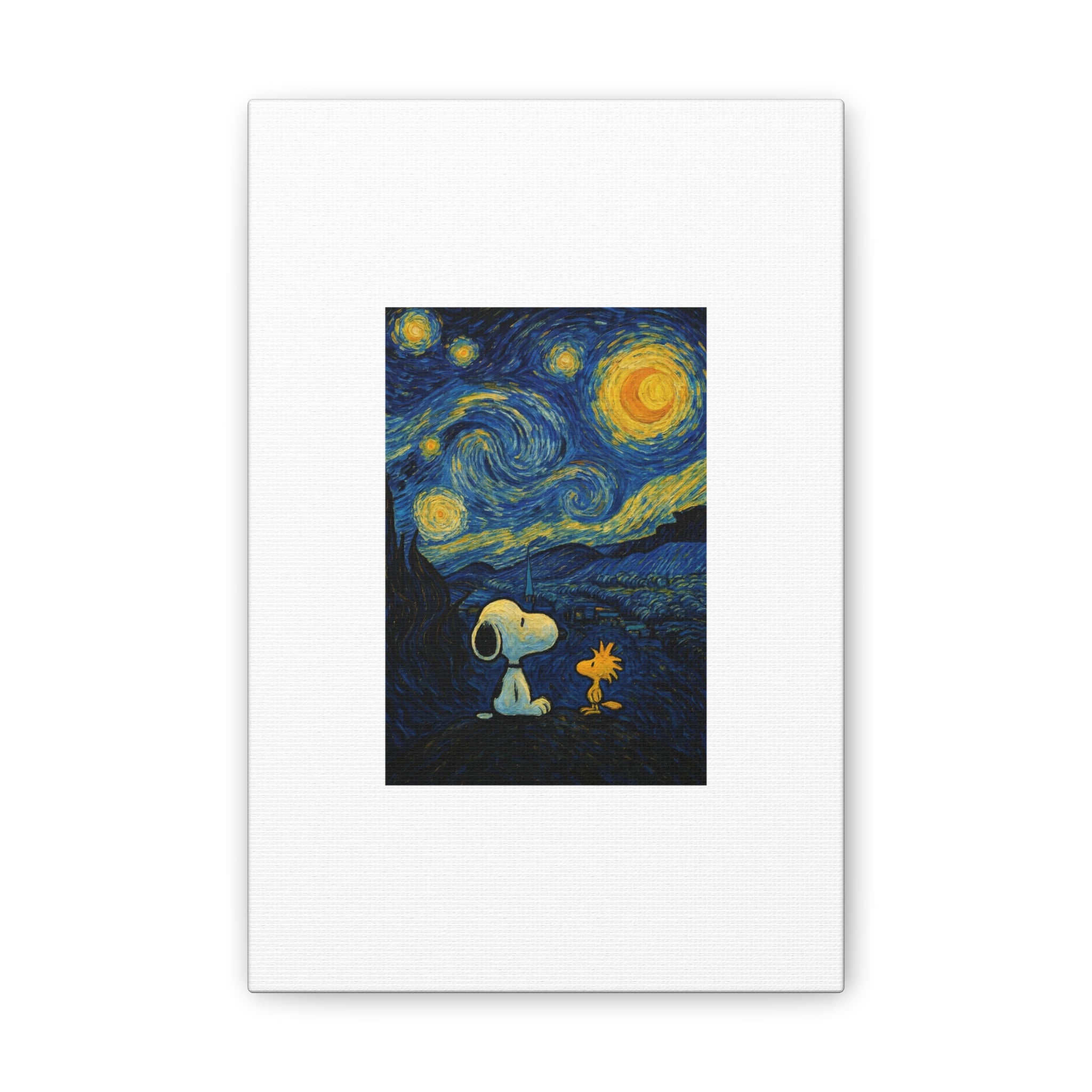 Snoopy Paris Autumn Canvas