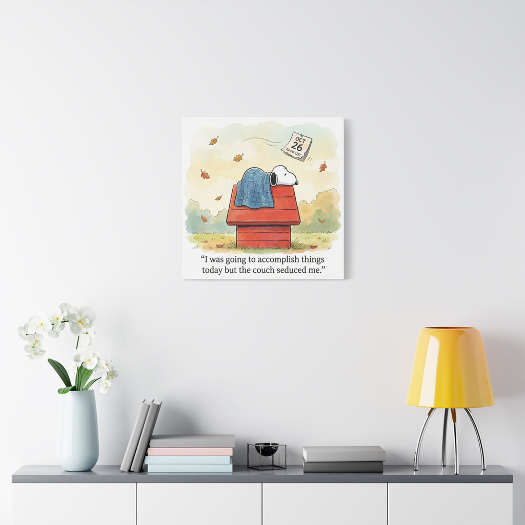 Couch Seduced Me Canvas