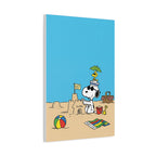 Snoopy Beach Scene Canvas