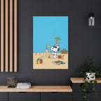 Snoopy Beach Scene Canvas