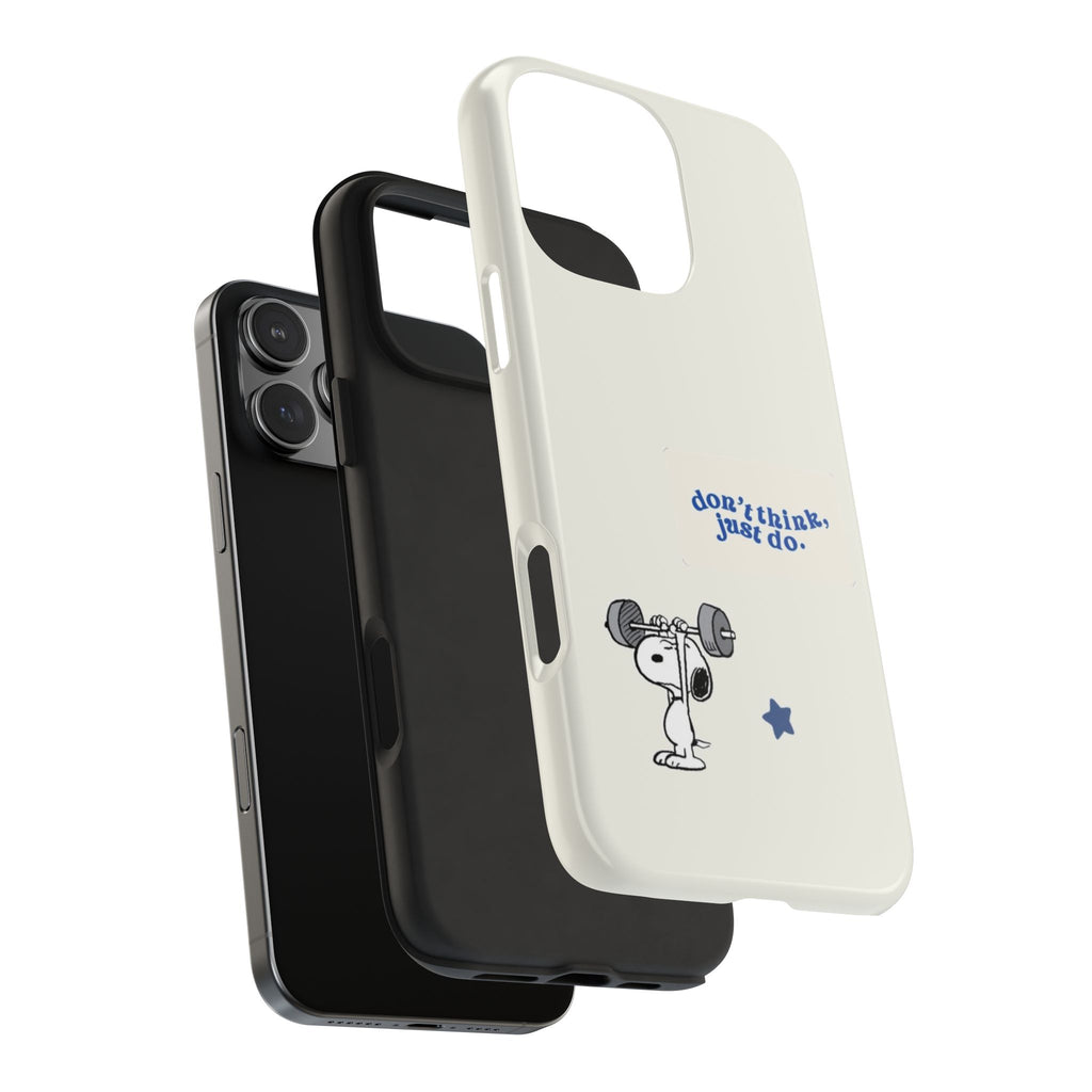Snoopy Weightlifting Phone Case