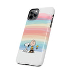 Rainbow Stripe Snoopy Phone Case