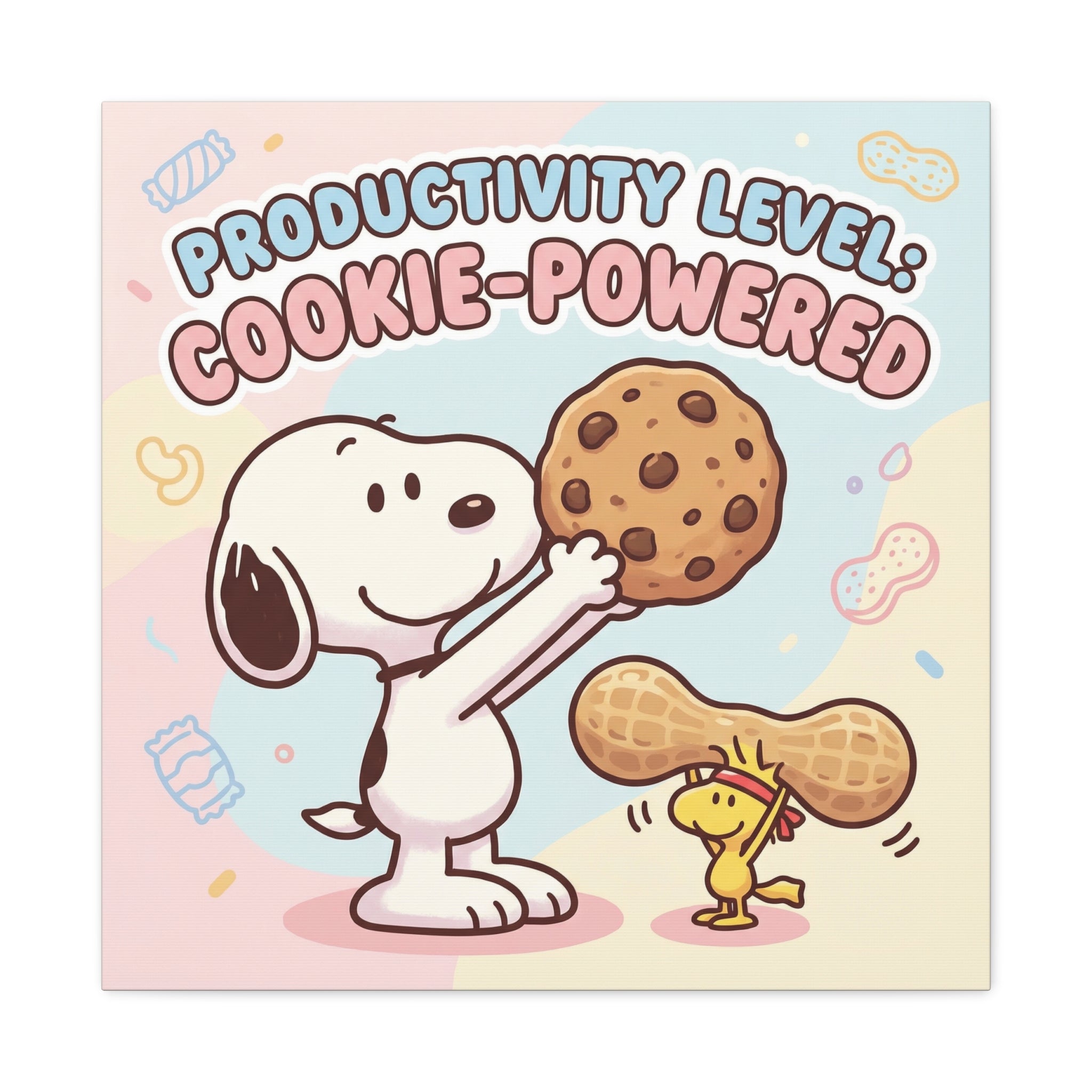 Cookie Powered Snoopy Canvas
