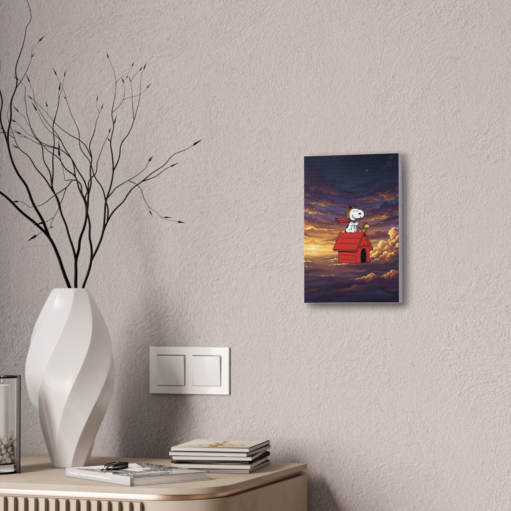 Flying Ace Snoopy Canvas