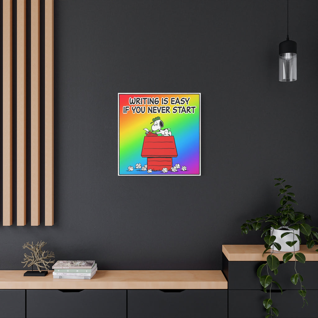Writing Is Easy Canvas