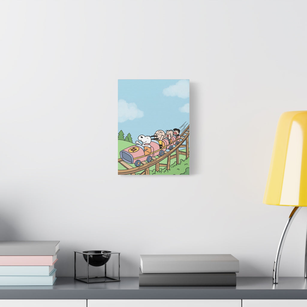 Snoopy Roller Coaster Canvas