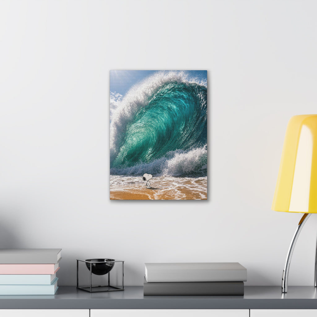Snoopy Shore Wave Canvas