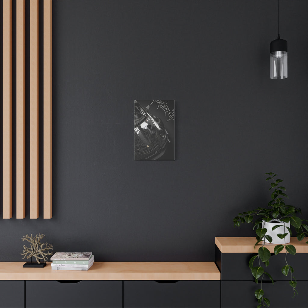 Black Sports Car Canvas