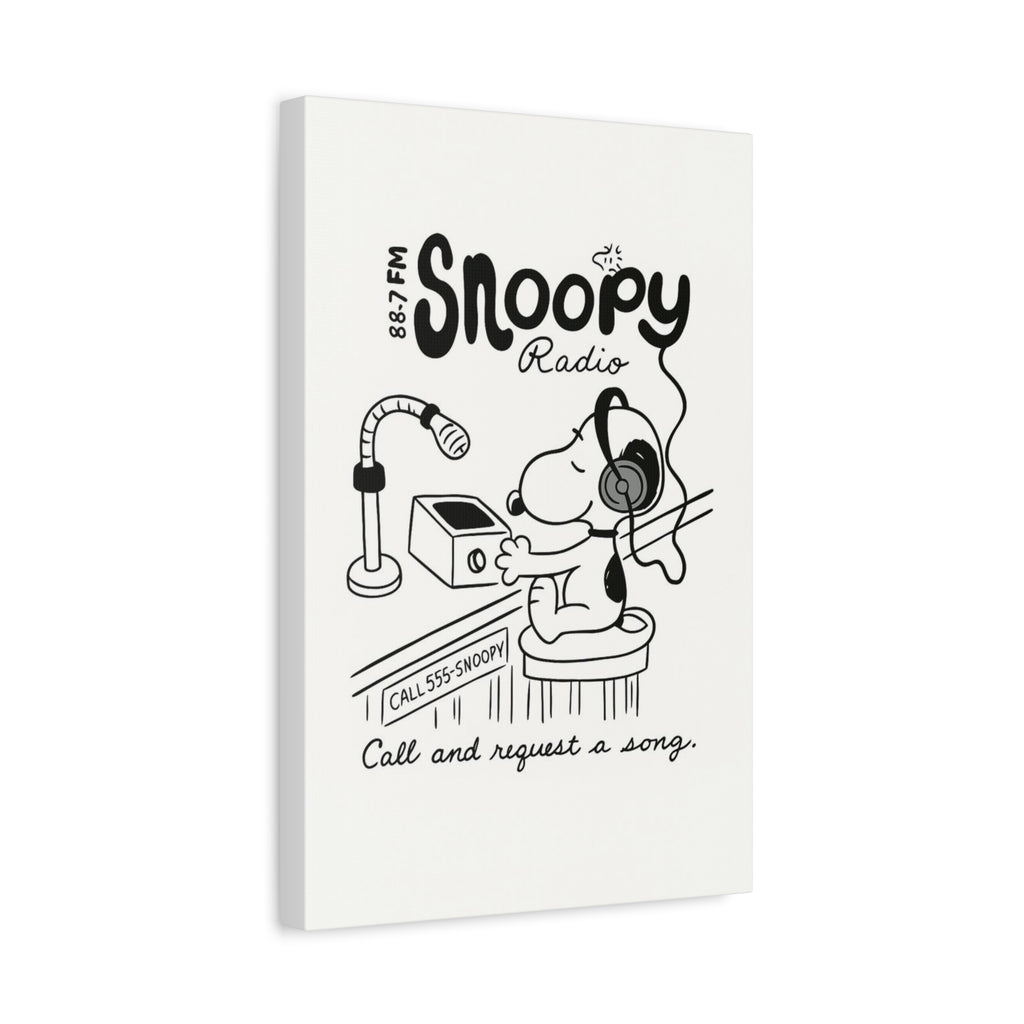 Snoopy Radio Canvas