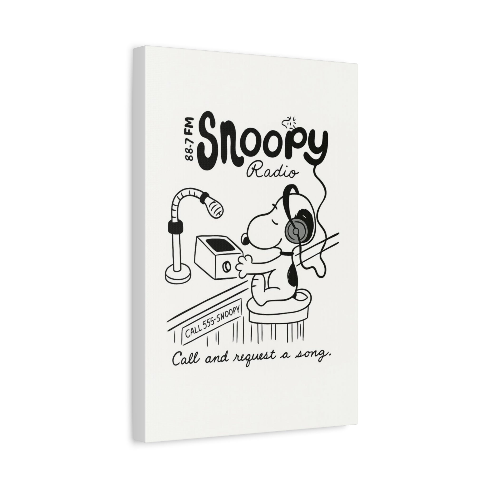 Snoopy Radio Canvas