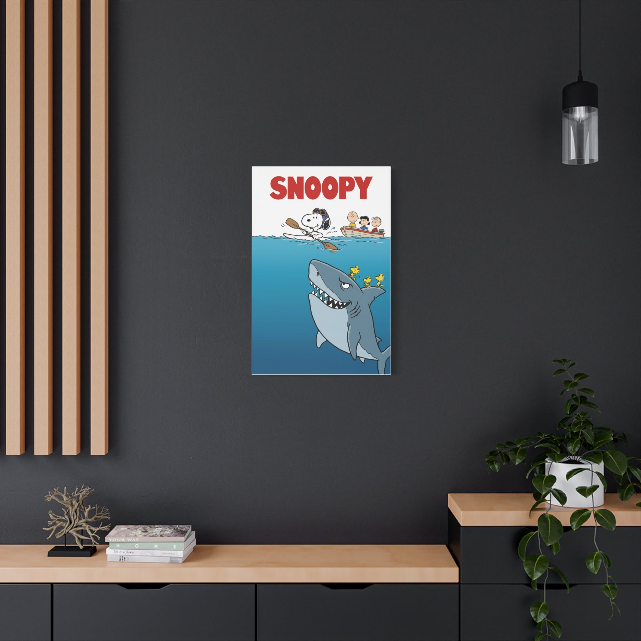 Snoopy Jaws Remake Canvas