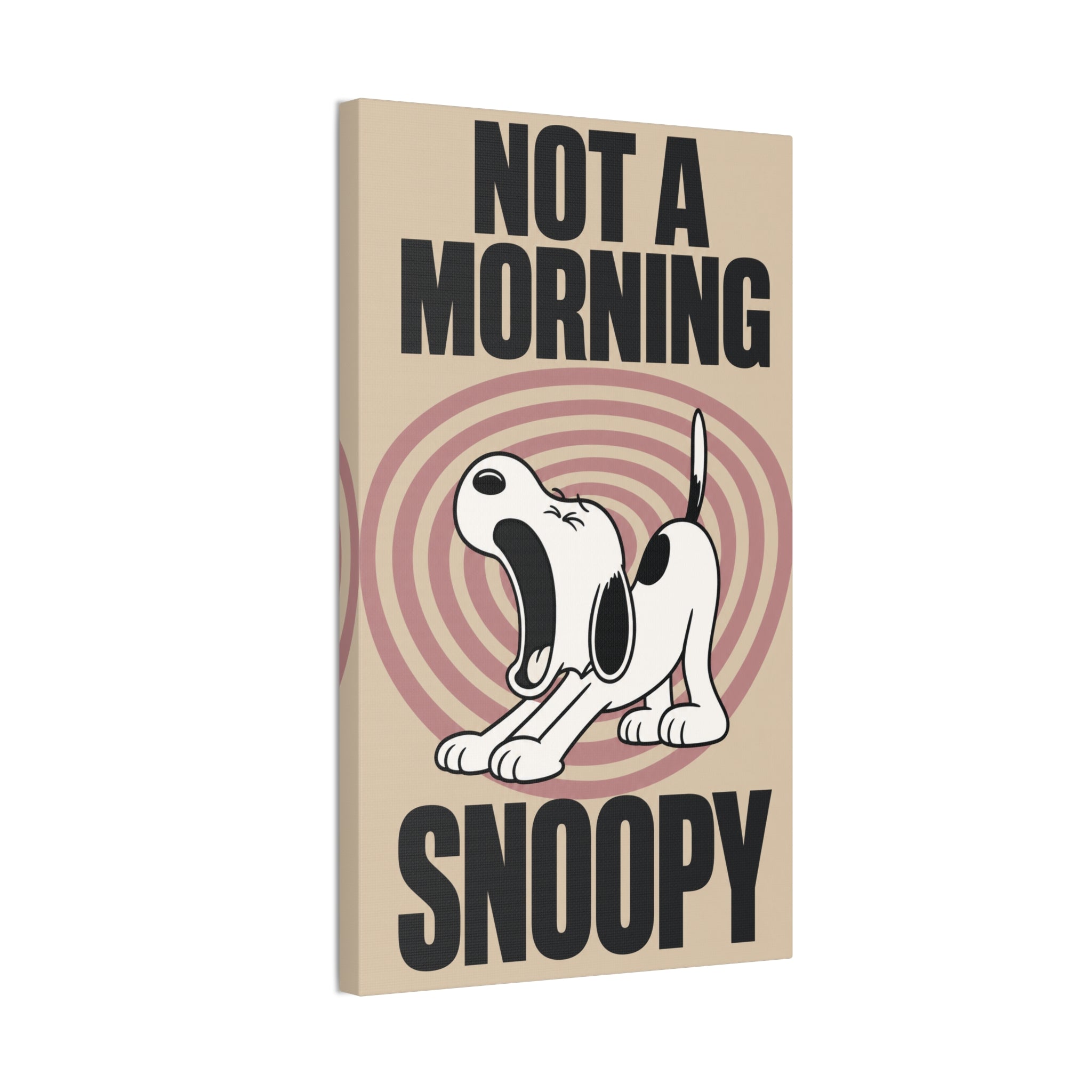Not a Morning Snoopy Canvas