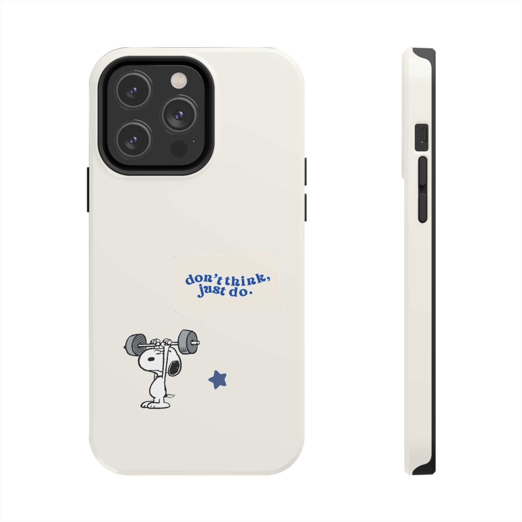 Snoopy Weightlifting Phone Case
