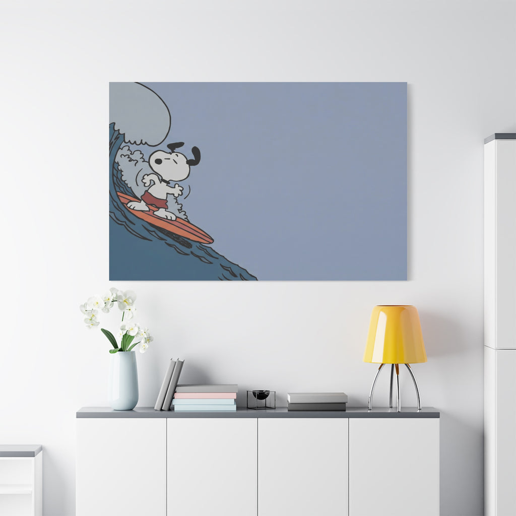Surfing Dog Canvas