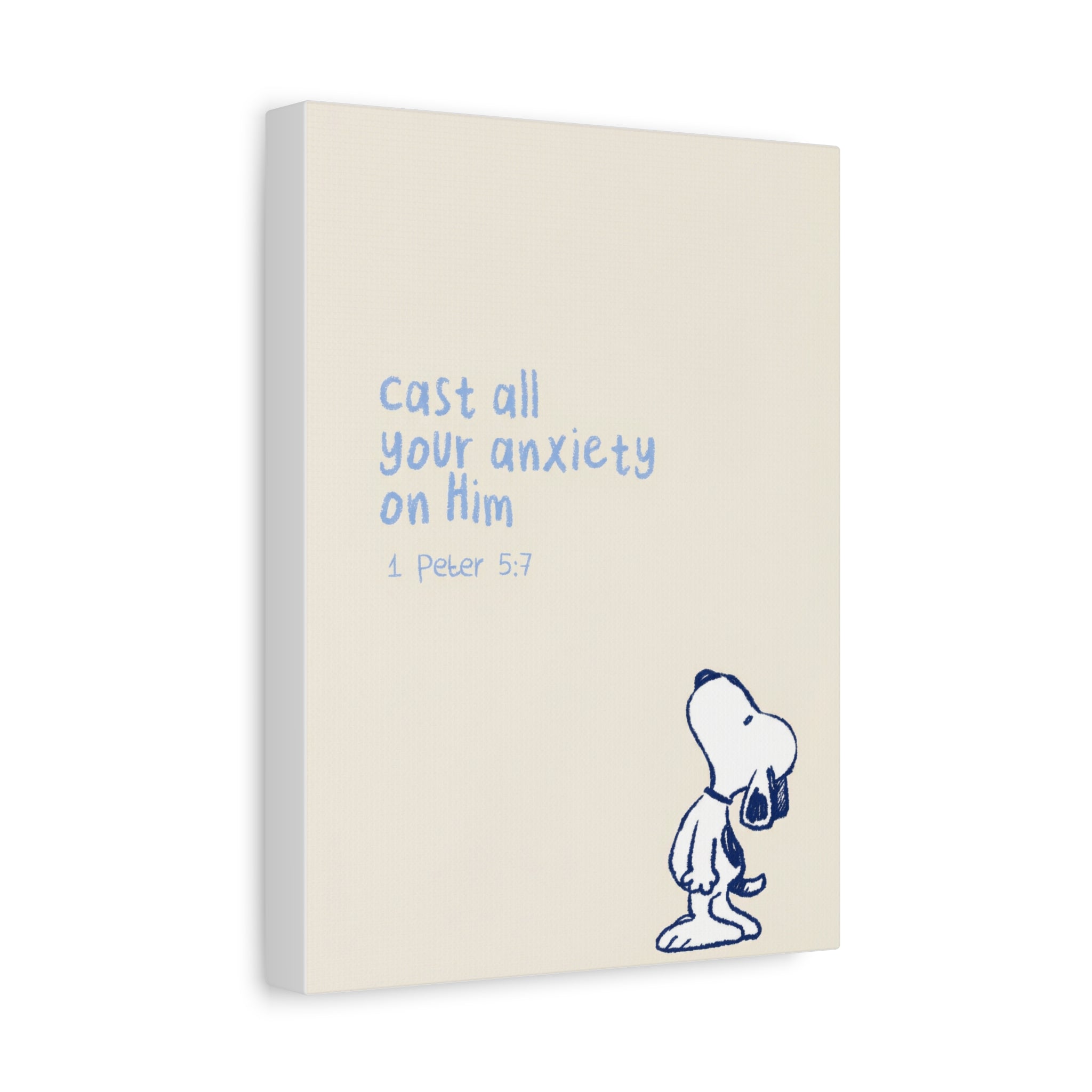 Cast Your Anxiety Canvas