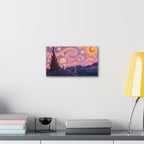 Snoopy Starry Night Canvas