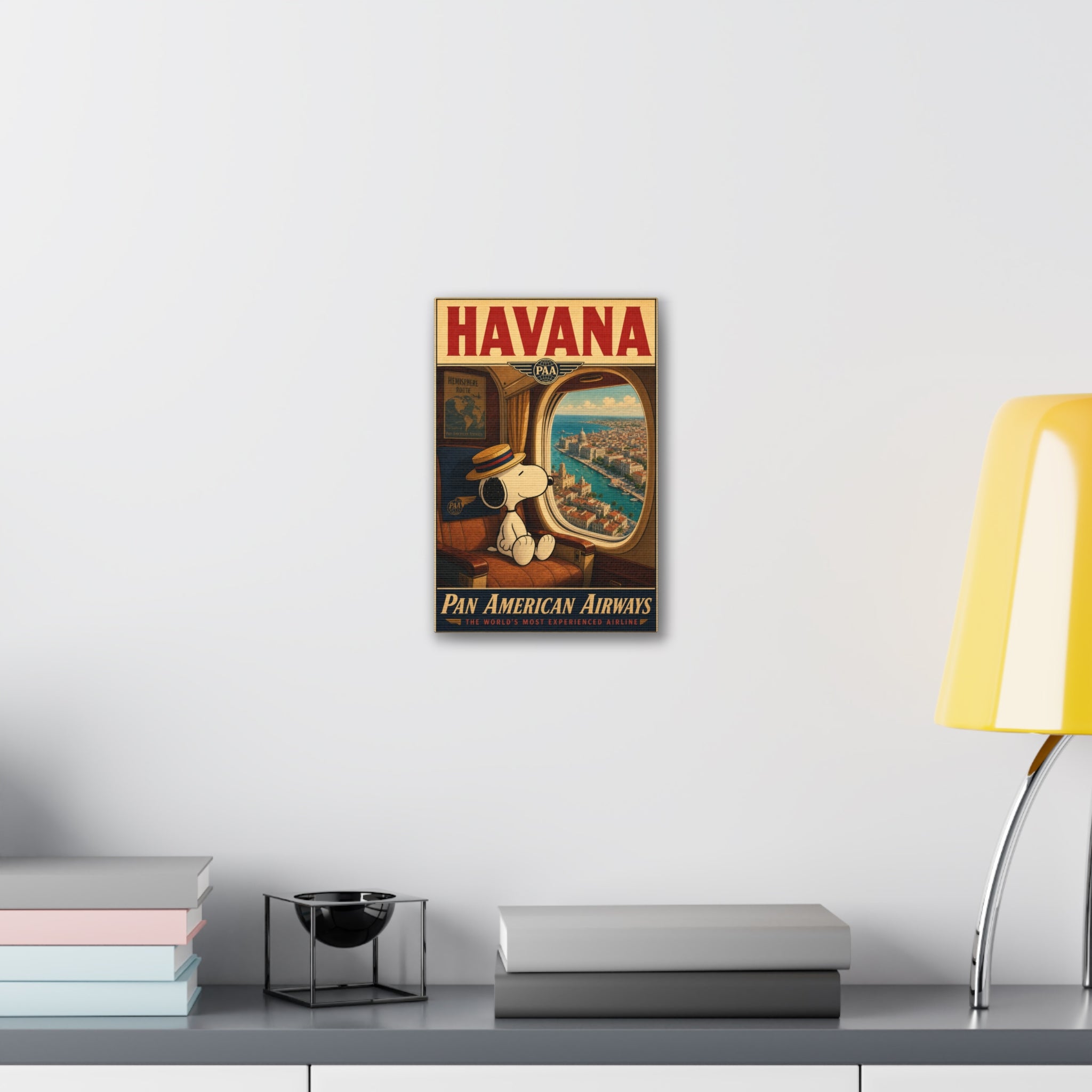 Snoopy Havana Poster Canvas