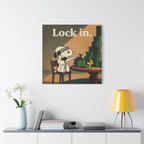 Lock In Snoopy Canvas