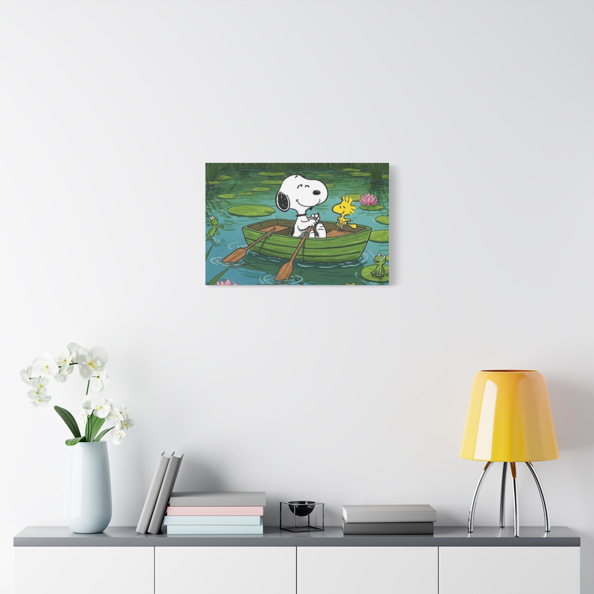 Snoopy Rowboat Canvas