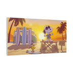 Surfing Snoopy Matte Canvas