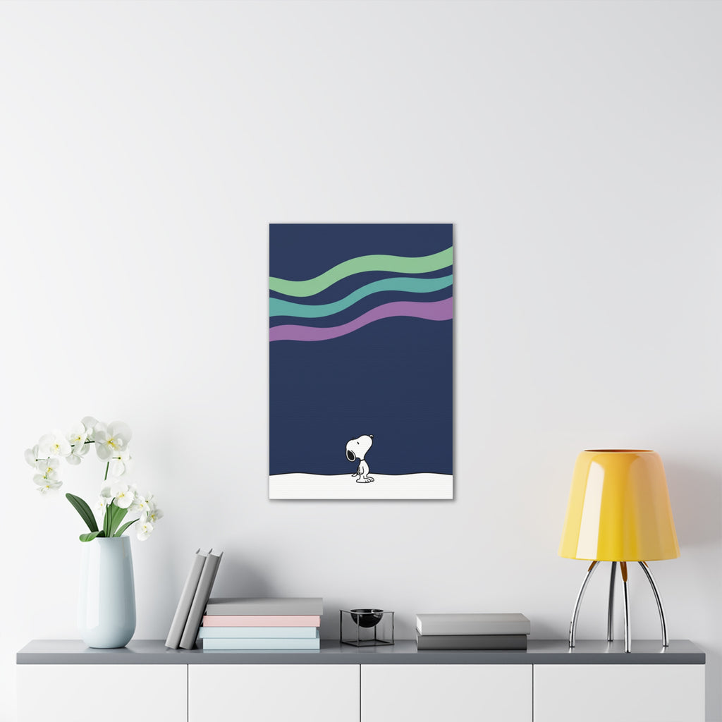 Snoopy Looking Up Canvas