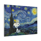 Snoopy Starry Sky Canvas