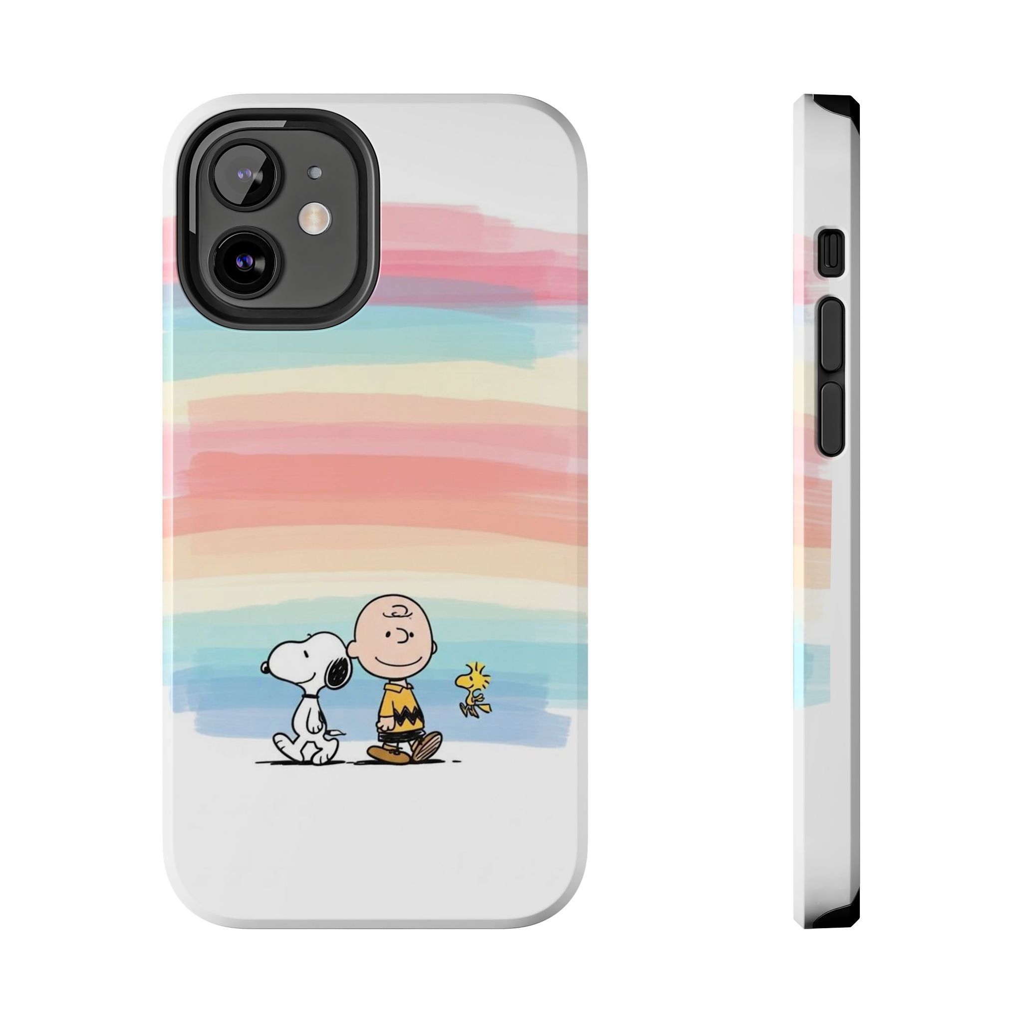 Pastel Stripe Peanuts Phone Case