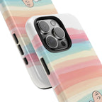 Pastel Stripe Peanuts Phone Case