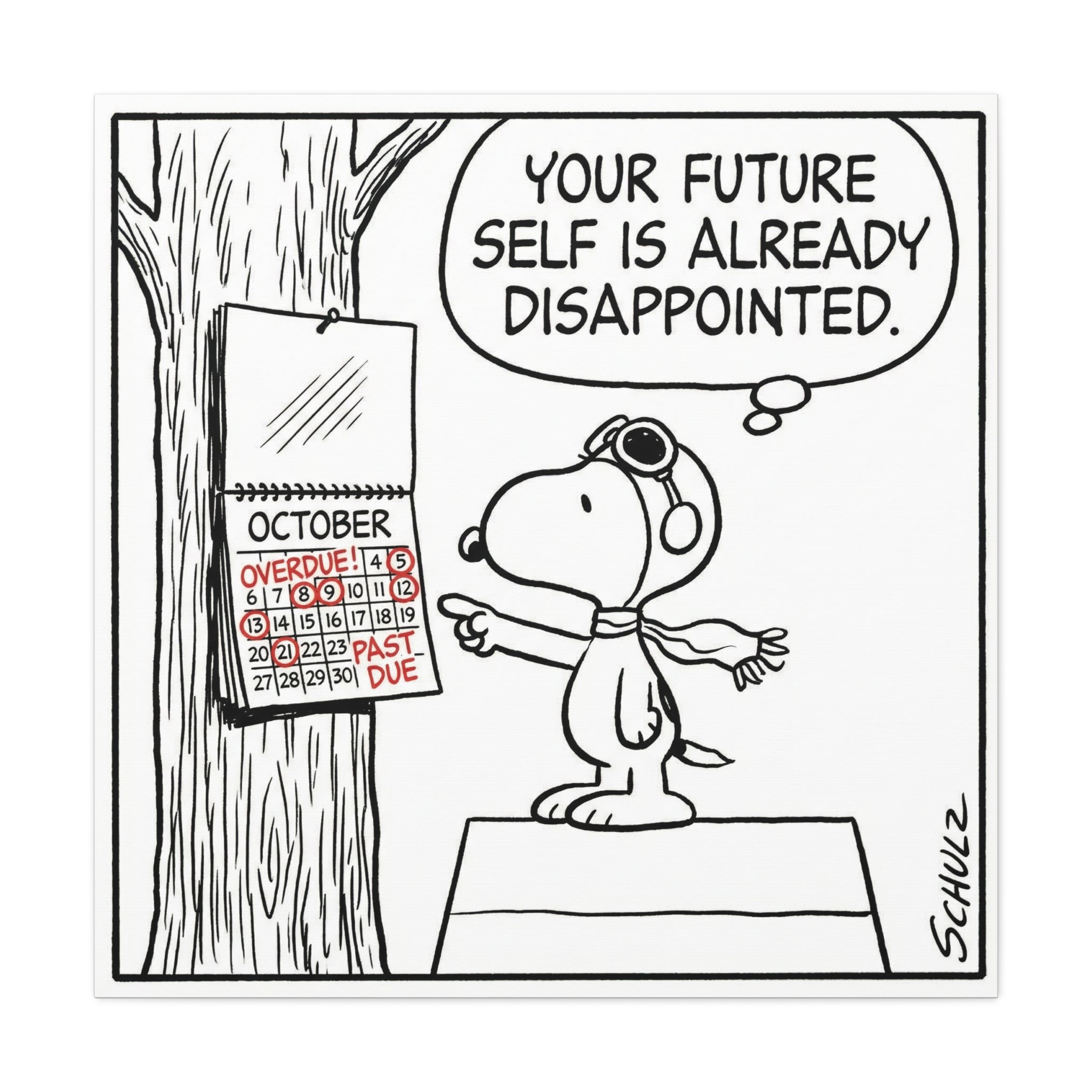 Future Self Disappointed Canvas
