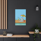 Fishing By Pier Canvas