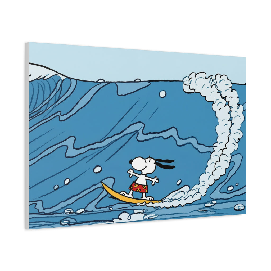 Surfing Snoopy Canvas