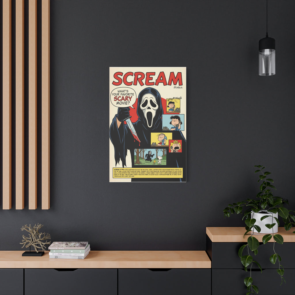 Snoopy Scream Parody Canvas