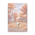 Snoopy Autumn Village Canvas