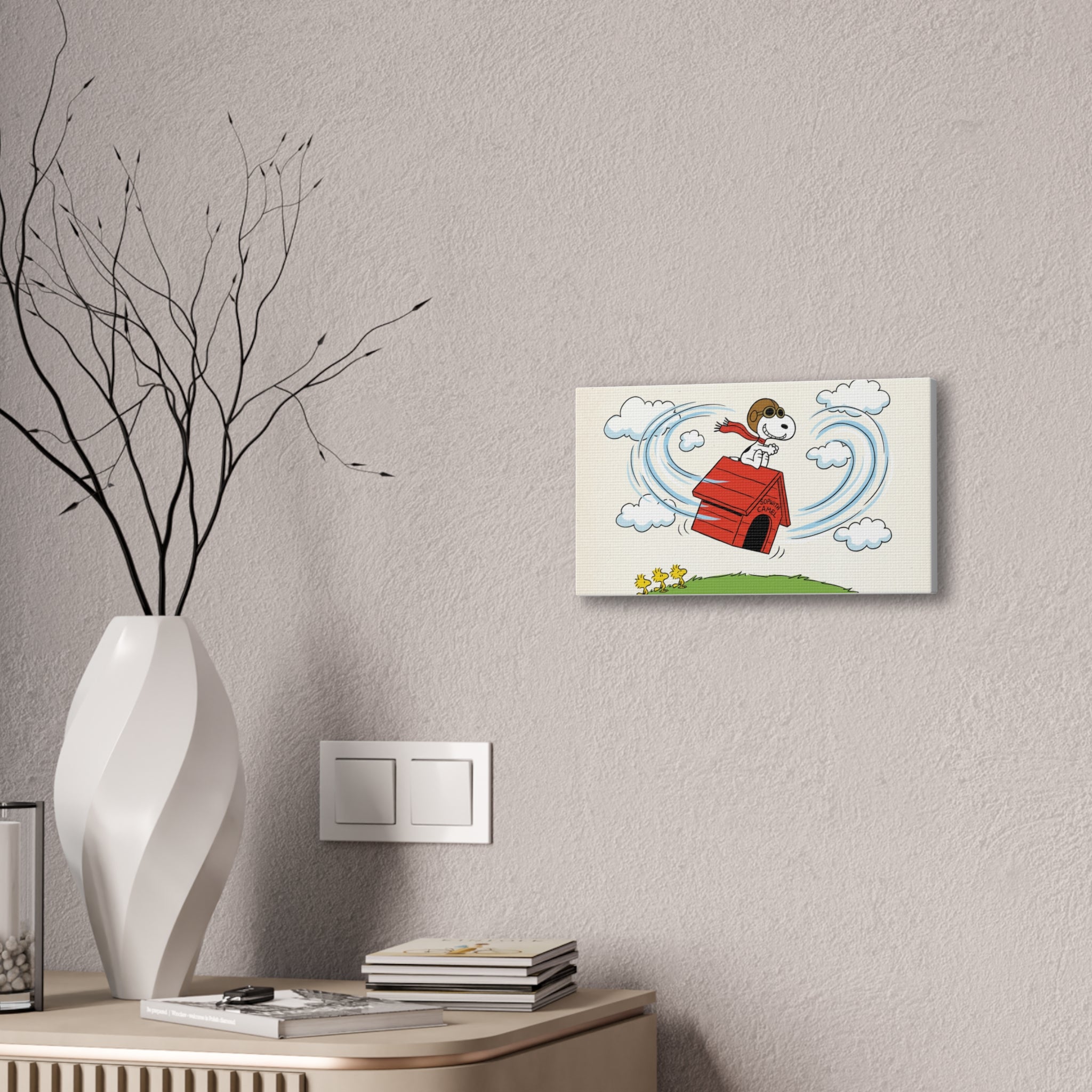 Flying Beagle Canvas