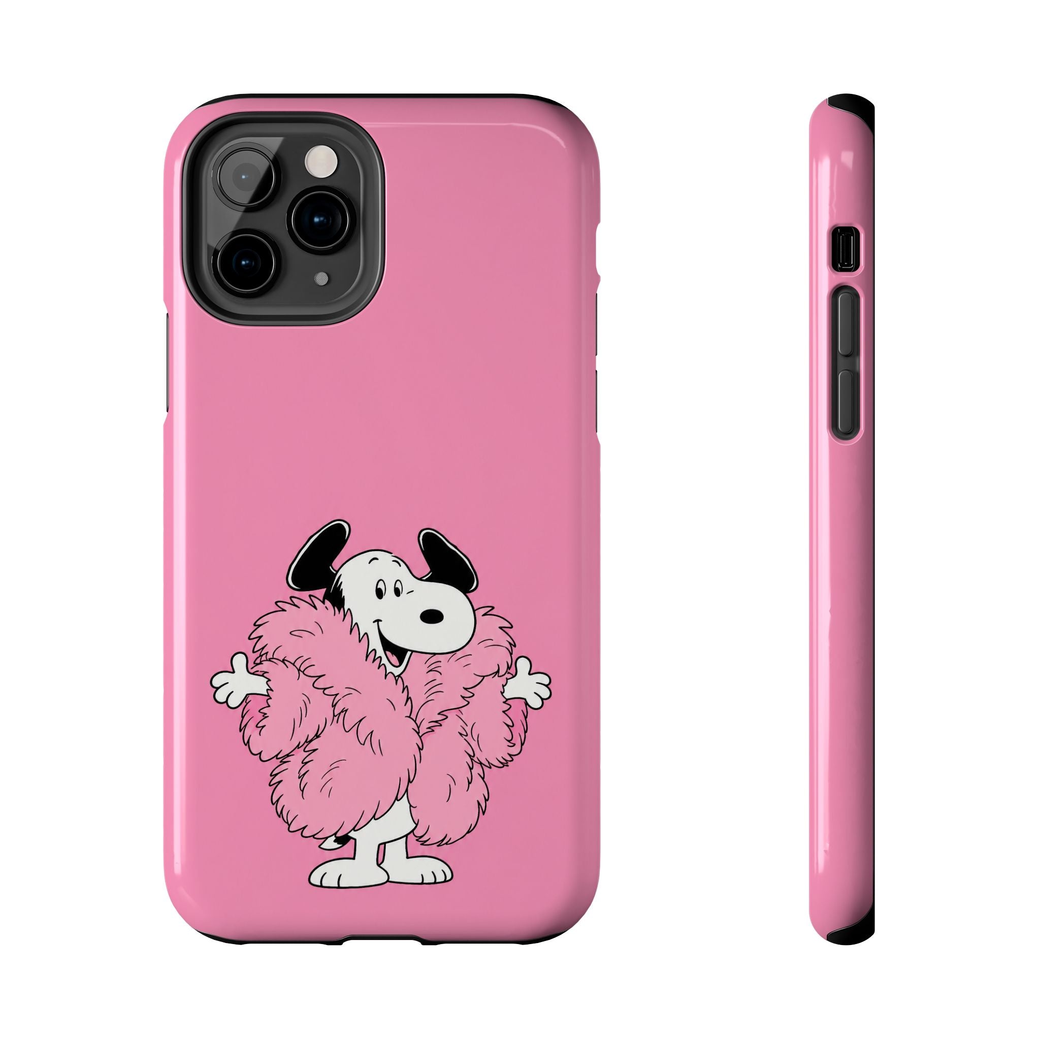 Pink Fuzzy Coat Case