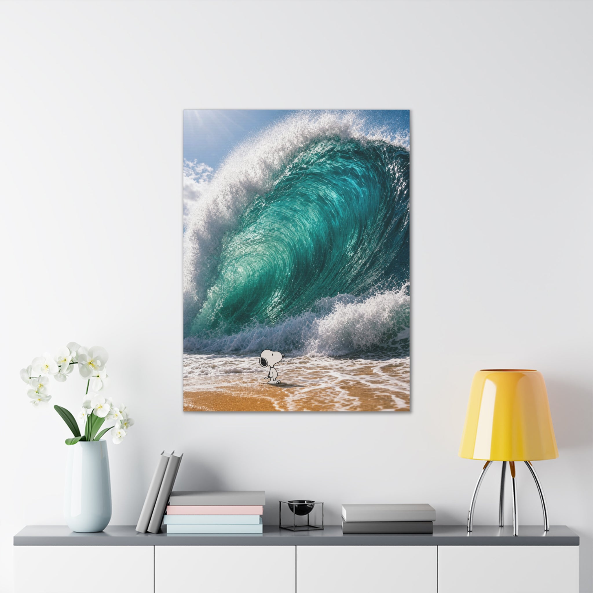 Snoopy Shore Wave Canvas