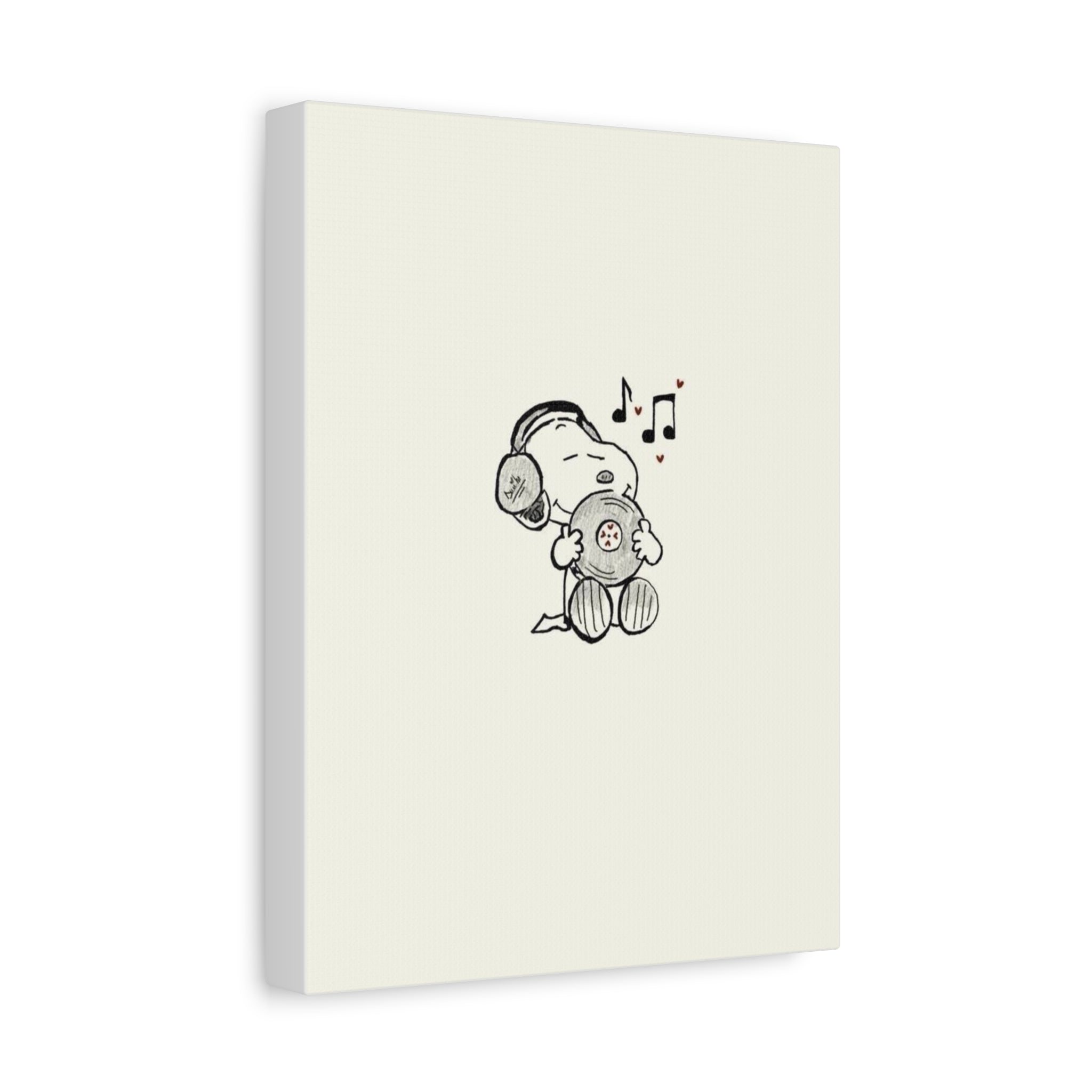 Sleeping Dog Headphones Canvas