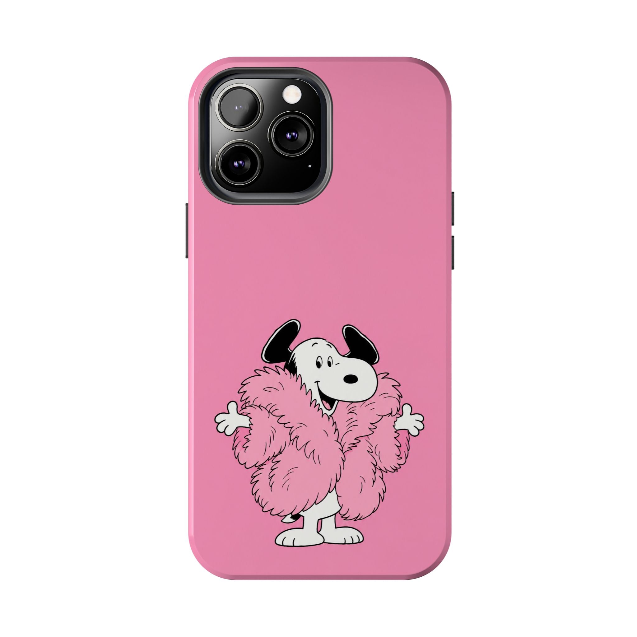 Pink Fuzzy Coat Case