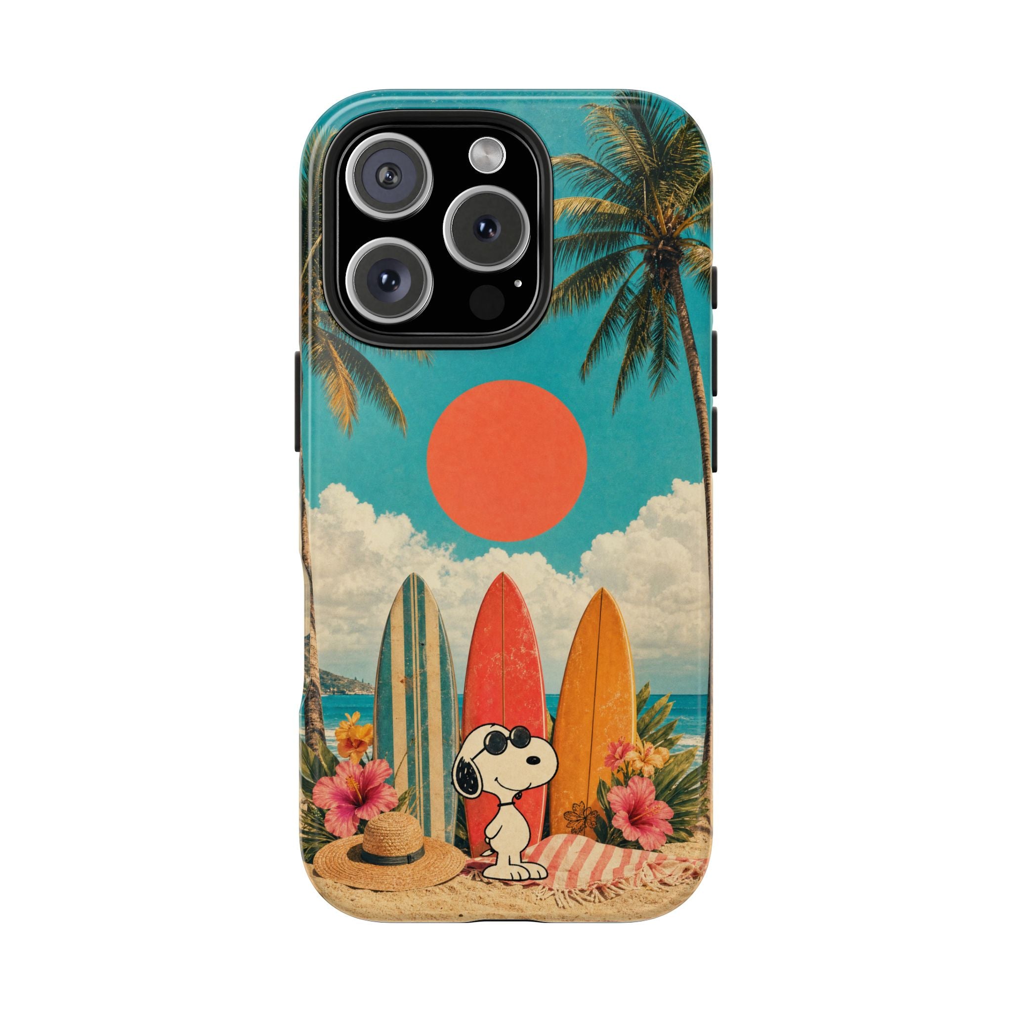 Retro Beach Sun Case