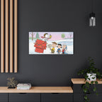 Snoopy Woodstock Holiday Canvas