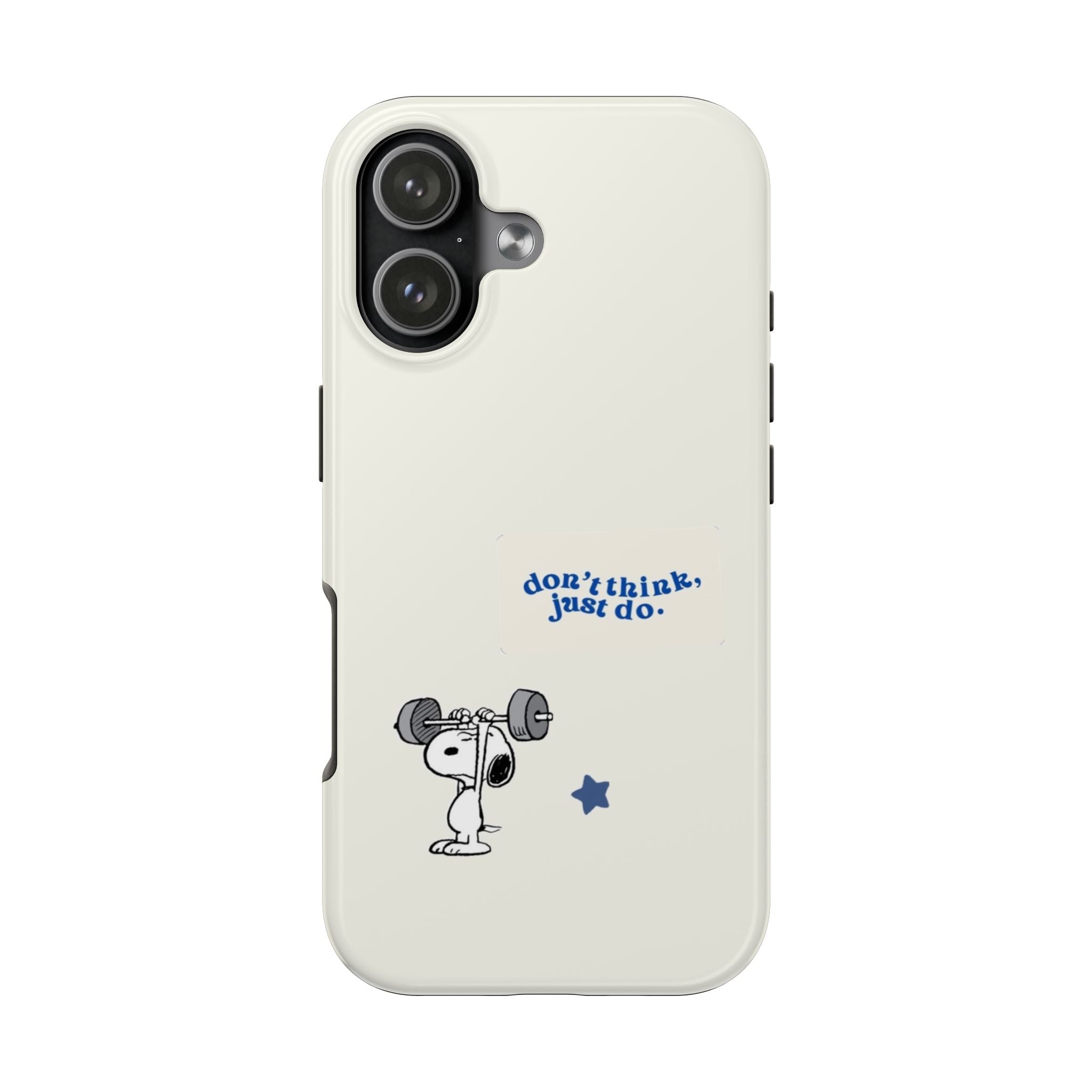 Snoopy Weightlifting Phone Case