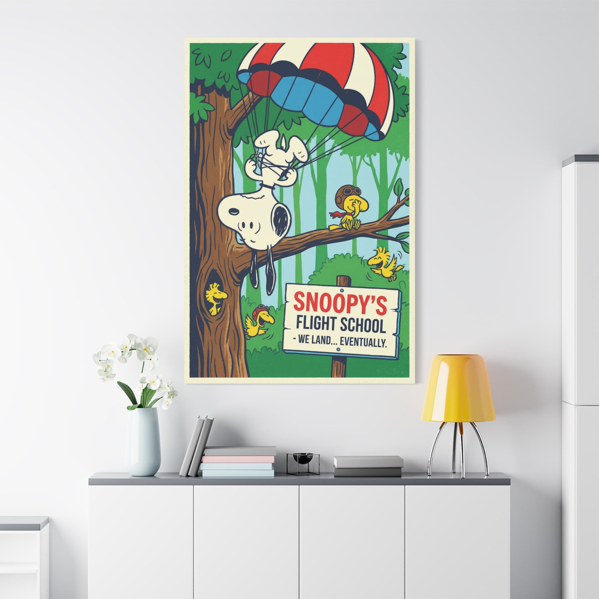 Snoopy Parachute Canvas