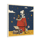Snoopy Listening to Music Canvas