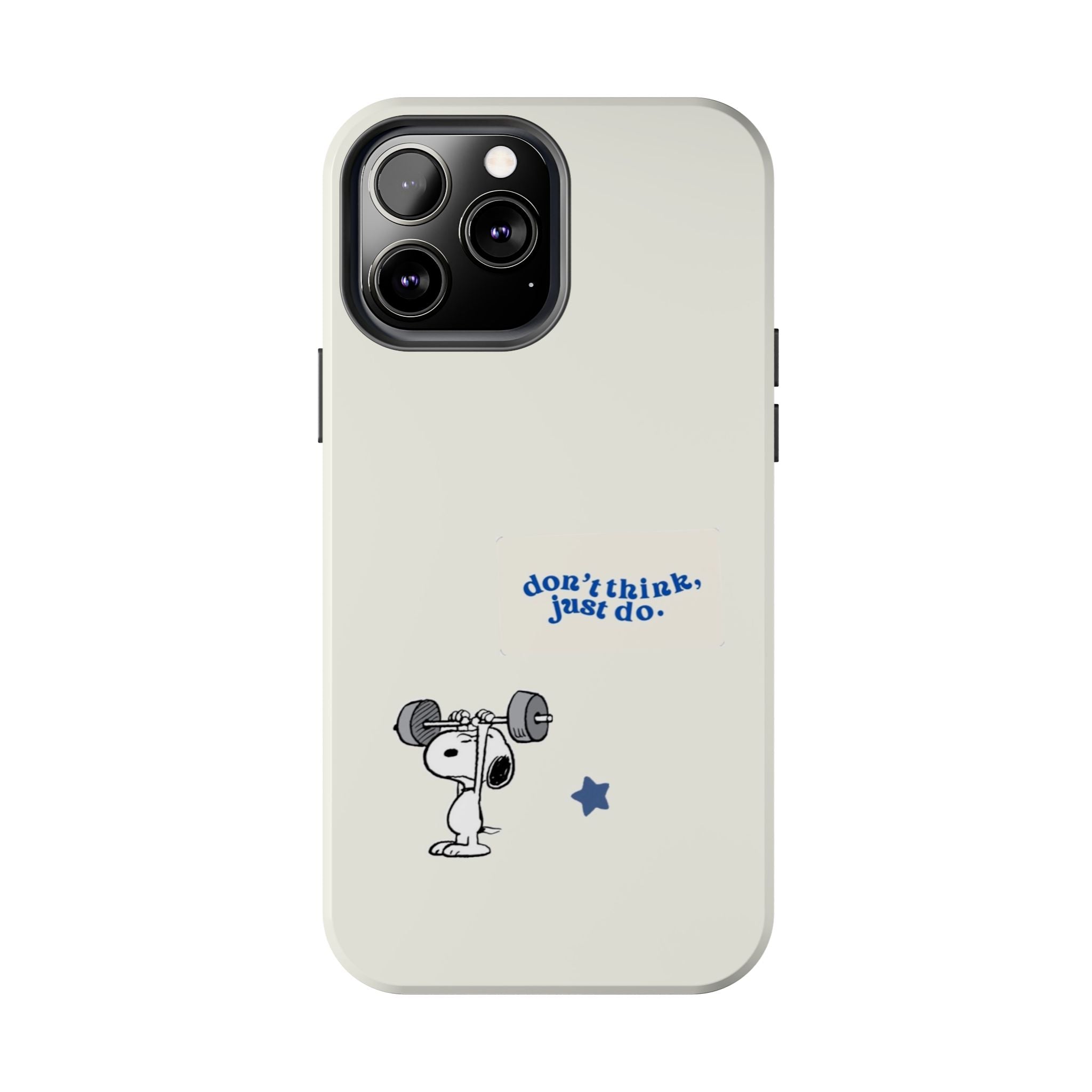 Snoopy Weightlifting Phone Case