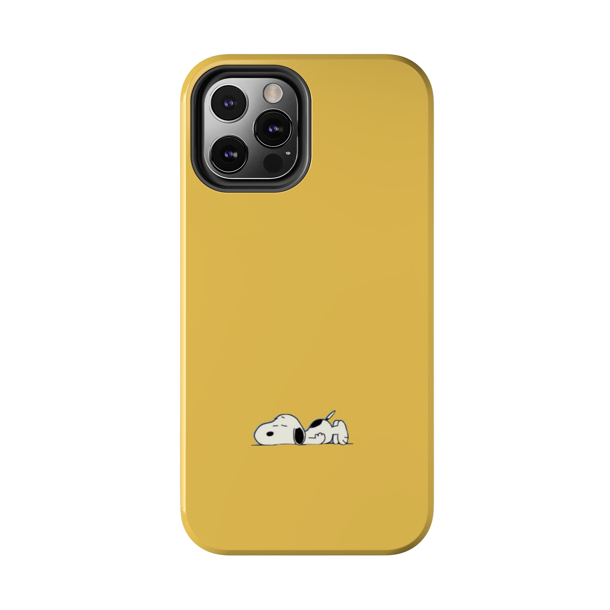 Sleeping Snoopy Yellow Phone Case