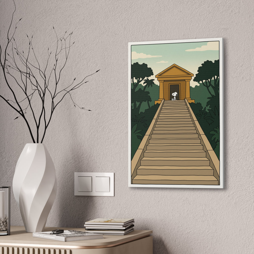 Temple Staircase Canvas