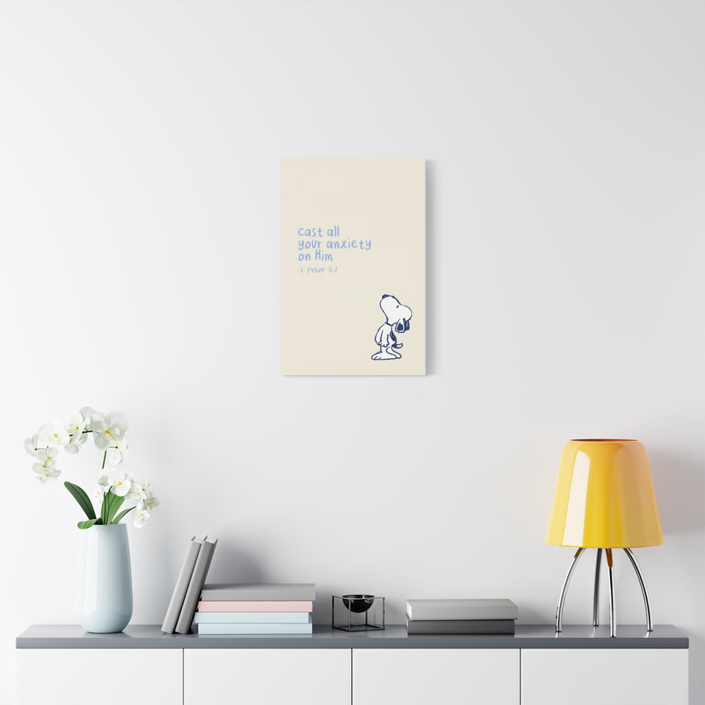 Cast Your Anxiety Canvas