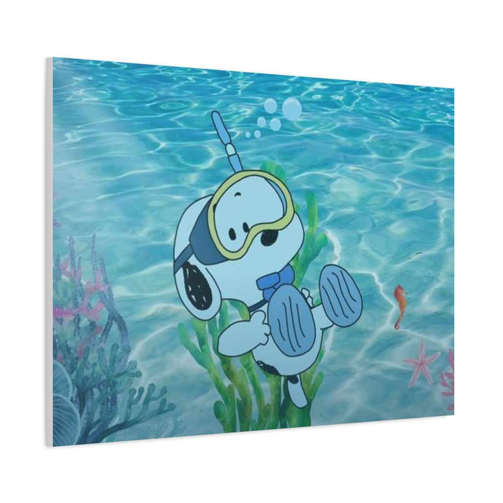 Snoopy Campfire Night Canvas